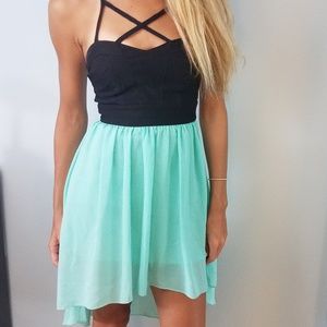 Strappy High Low Dress